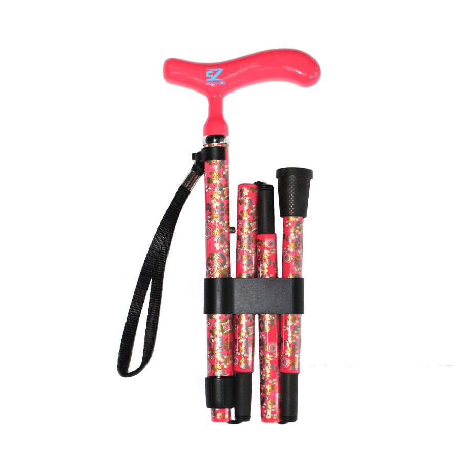 Folding Carbon Fiber Walking Cane - Adjustable and Ultralight
