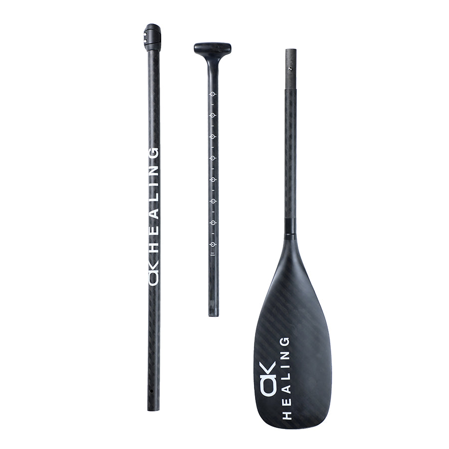 Dreiteiliges SUP-Paddel aus Kohlefaser – verstellbar und abnehmbar