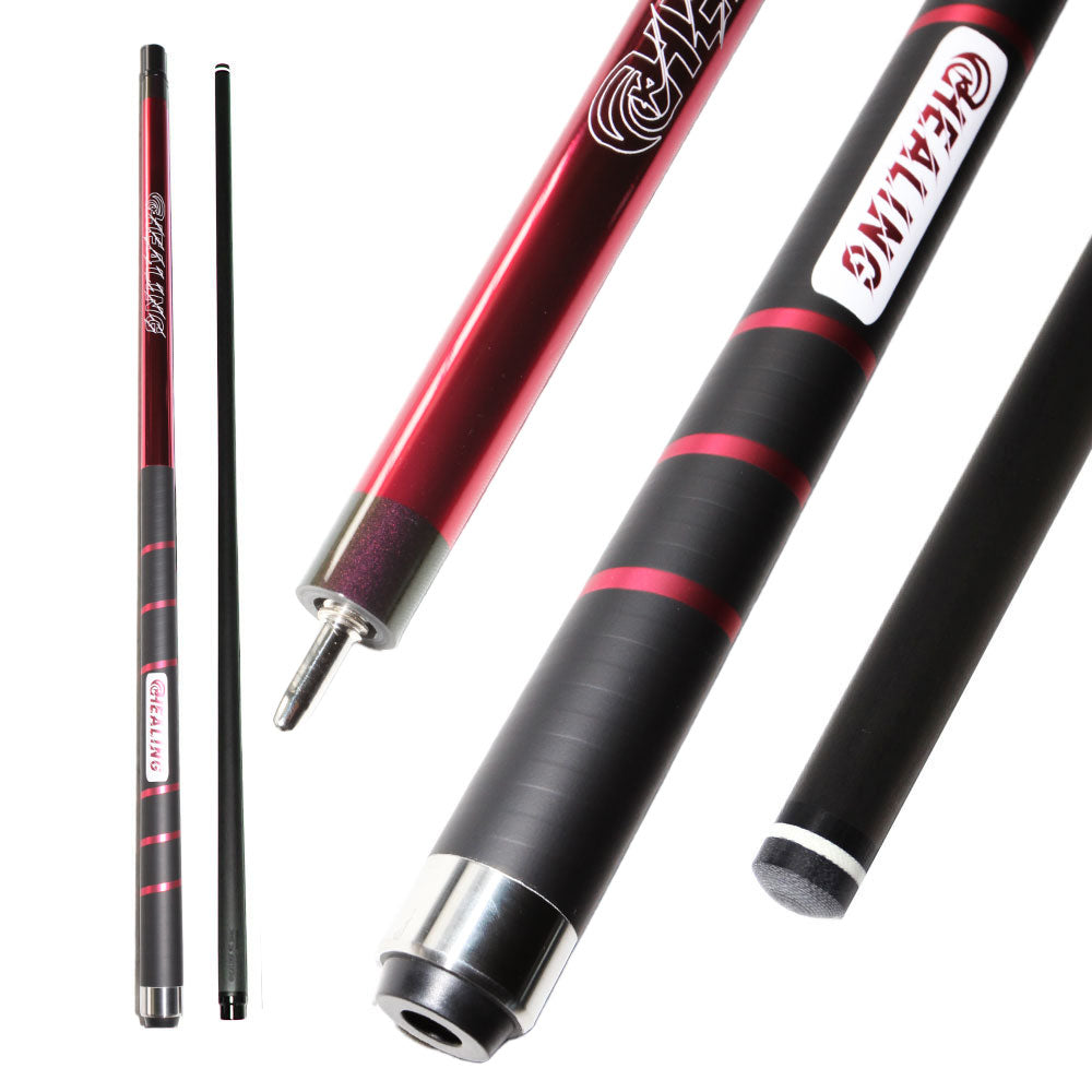 Break-Queue aus Kohlefaser mit rutschfestem Griffband, Uniloc-System (12,9 mm) und Juma-Ferrule