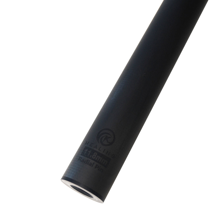 Pool Cue with Carbon Shaft Wood Butt - 11.8mm Radial Black