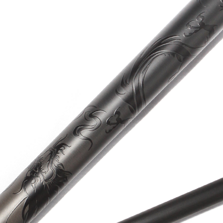 Black Carbon Fiber Pool Cue Radial - 12.5mm and XTC Ferrule