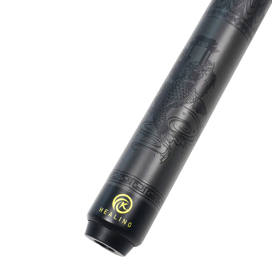 Black Carbon Fiber Pool Cue Radial - 12.5mm and XTC Ferrule