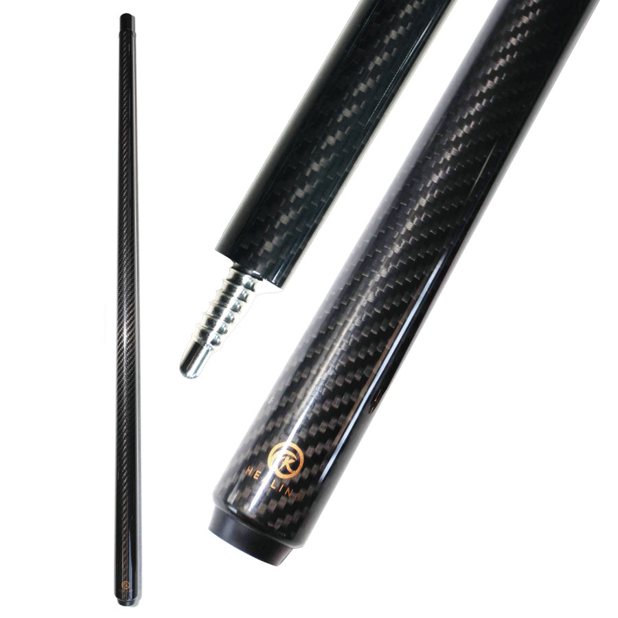 Carbon Fiber Uniloc Cue Butt - Black 3K Twill Surface