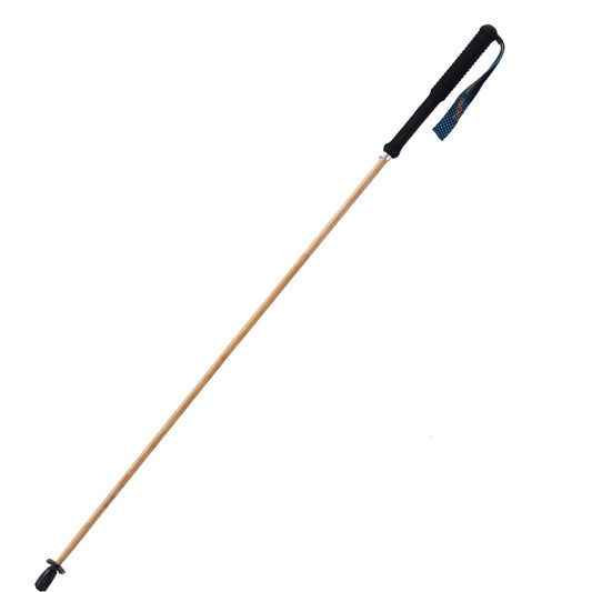 Carbon Fiber Trekking Poles with Bamboo Surface- Folding and Ultralight