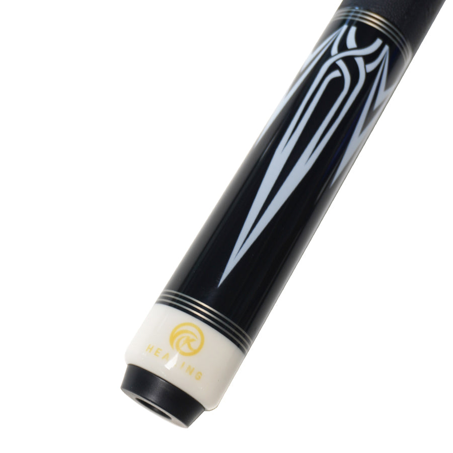 Pool Cue with Carbon Shaft Wood Butt - 11.8mm Radial Black