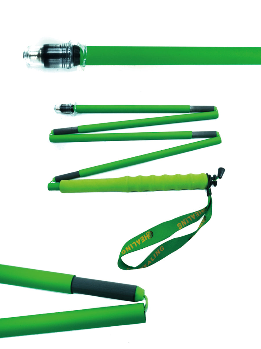 OKHEALING Carbon Fiber Trekking Pole - Folding Ultralight and Green Color