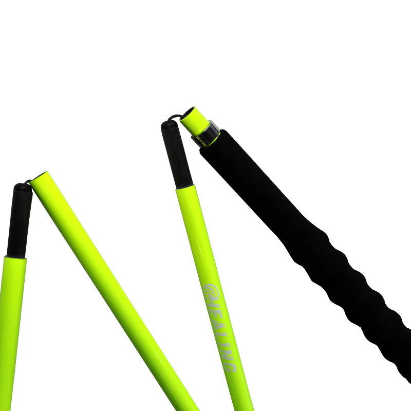 Carbon Fiber Trekking Poles - Folding Ultralight and Yellow Color