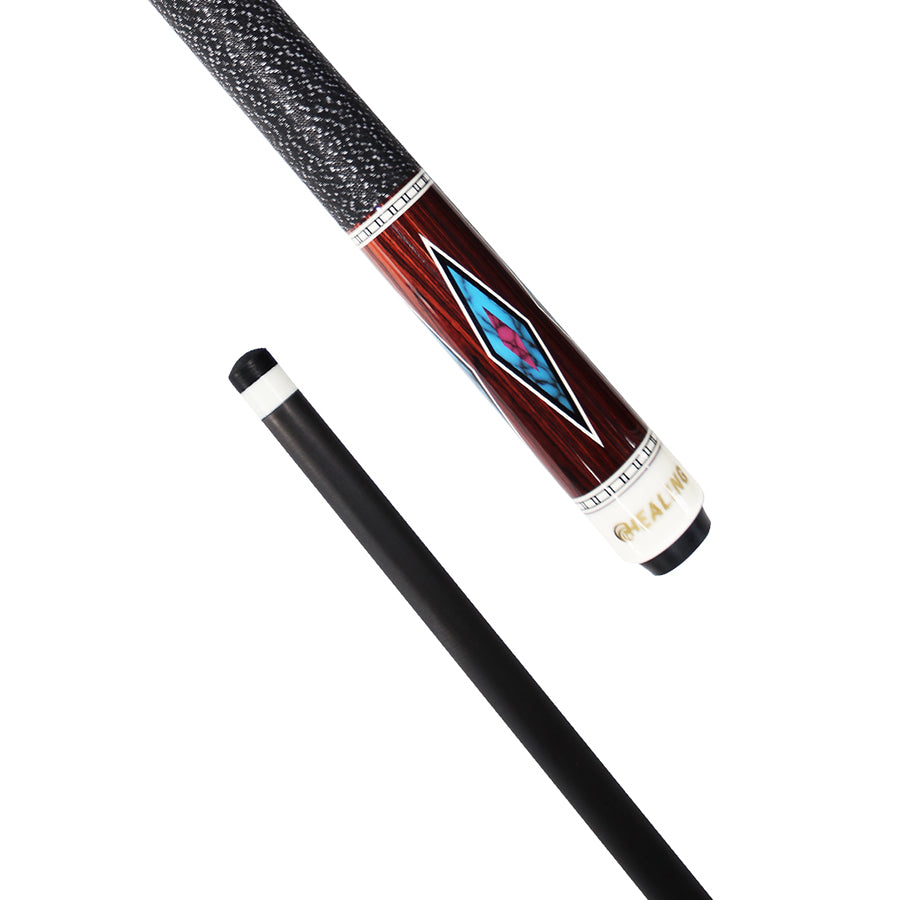 Pool Cue with Carbon Shaft Wood Butt - 12.4mm Radial