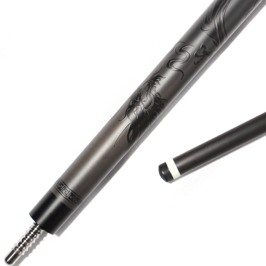 Black Carbon Fiber Pool Cue Radial - 12.5mm and XTC Ferrule
