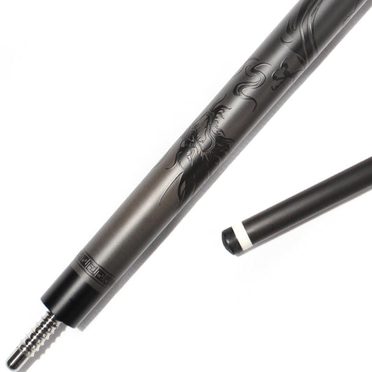 Black Carbon Fiber Pool Cue Radial - 12.5mm with XTC Ferrule