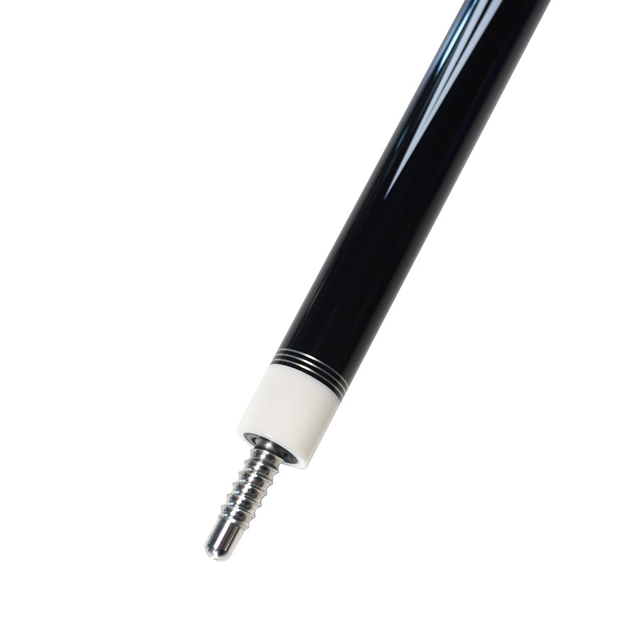 Pool Cue with Carbon Shaft Wood Butt - 11.8mm Radial Black
