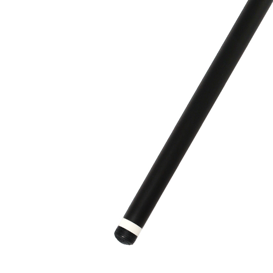 Black Pool Cue with Carbon Shaft Wood Butt Radial - 11.8mm