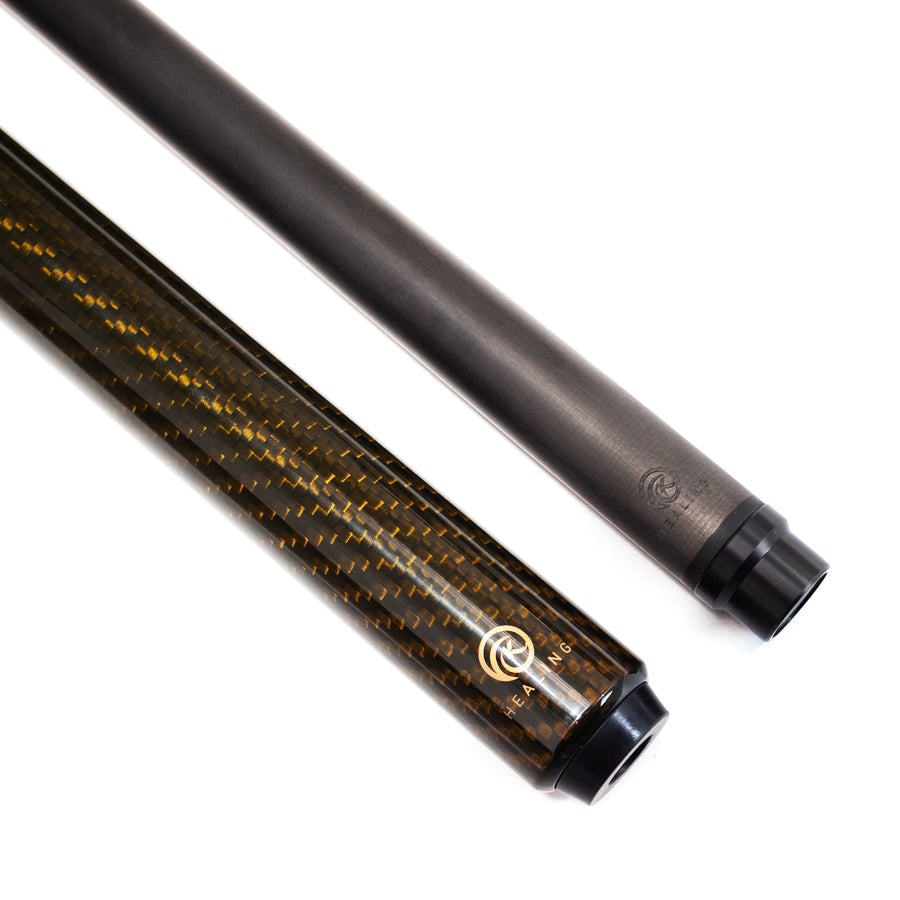 Billardqueue aus blauer Kohlefaser – 12,4 mm Uniloc-Spannfutter und 3K-Twill-Oberfläche