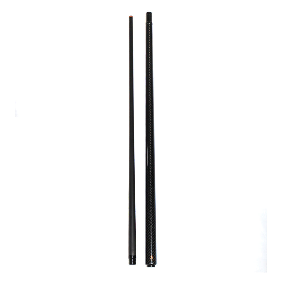 Carbon Fiber Break Jump Cue - 12.9mm Radial Uniloc and Black 3K Twill Glossy Finish