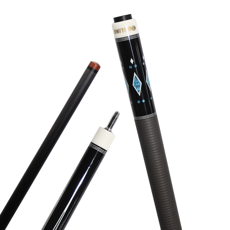 Break Cue with Carbon Shaft Wood Butt - 12.9mm Uniloc or Radial