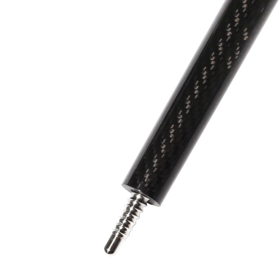 Carbon Fiber Break Jump Cue - 12.9mm Radial Uniloc and Black 3K Twill Glossy Finish
