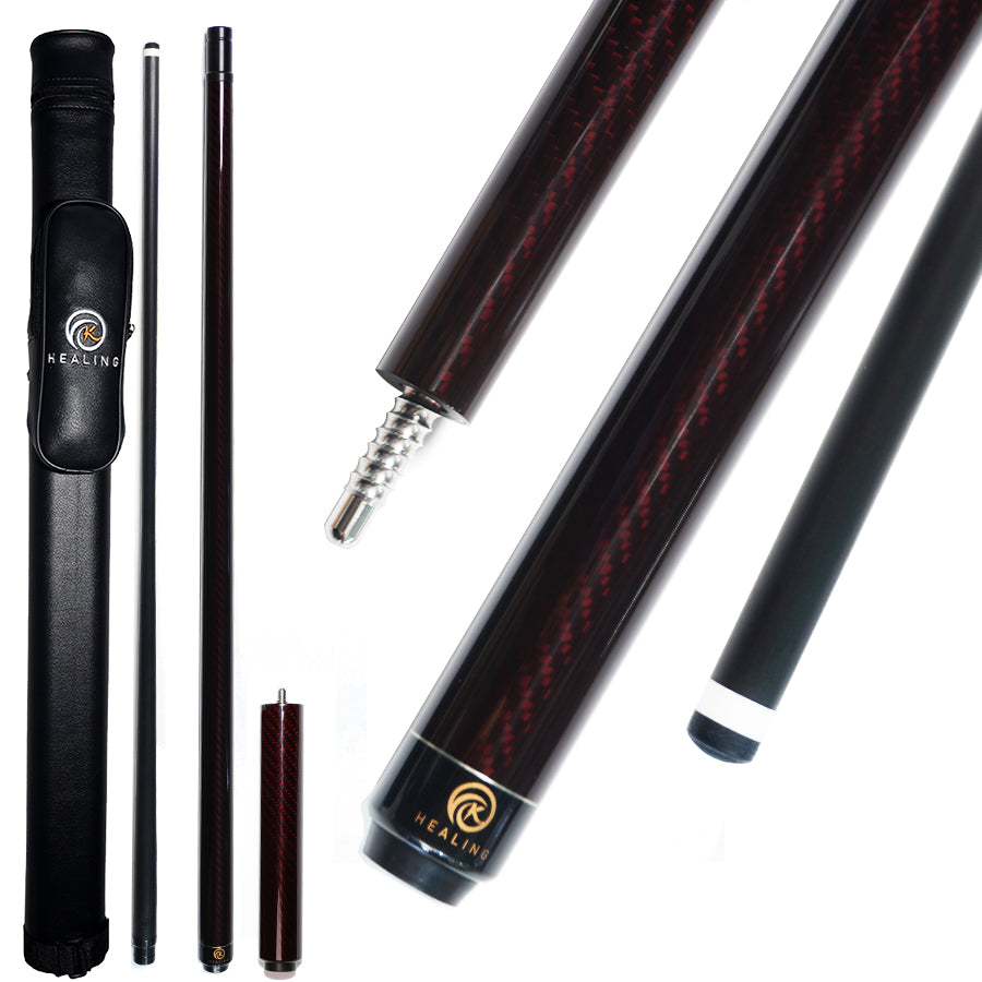 Carbon Fiber Pool Cue with 180mm Extension- Radial 11.8mm