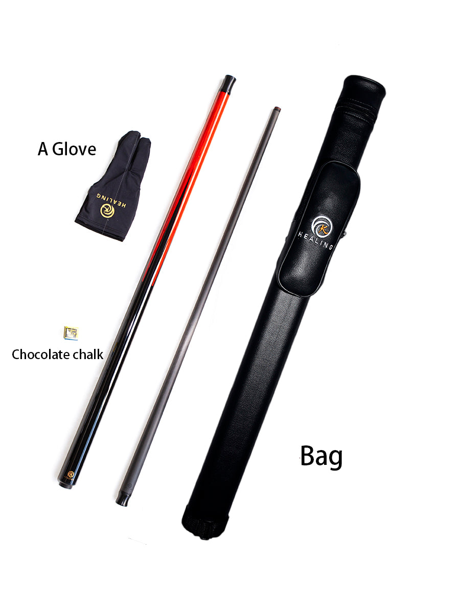 Break Cue with Carbon Shaft Wood Butt - 12.9mm Uniloc