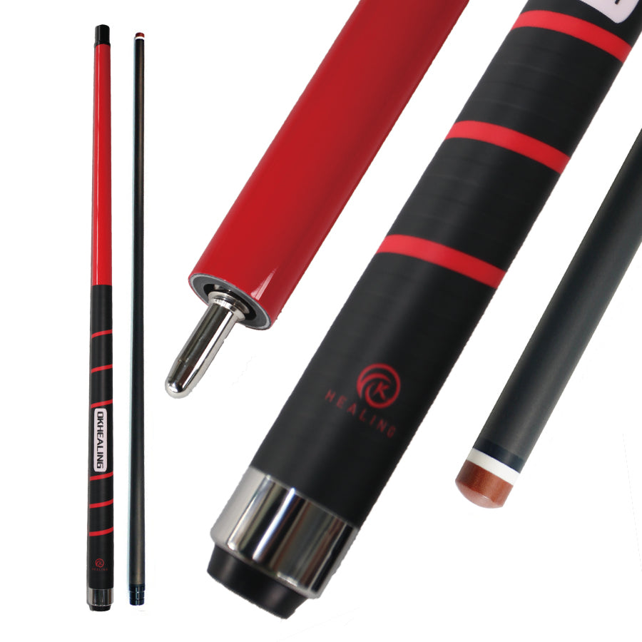 Carbon Fiber Break Cue with Nonslip Wrap - 12.9mm Uniloc and Juma Ferrule