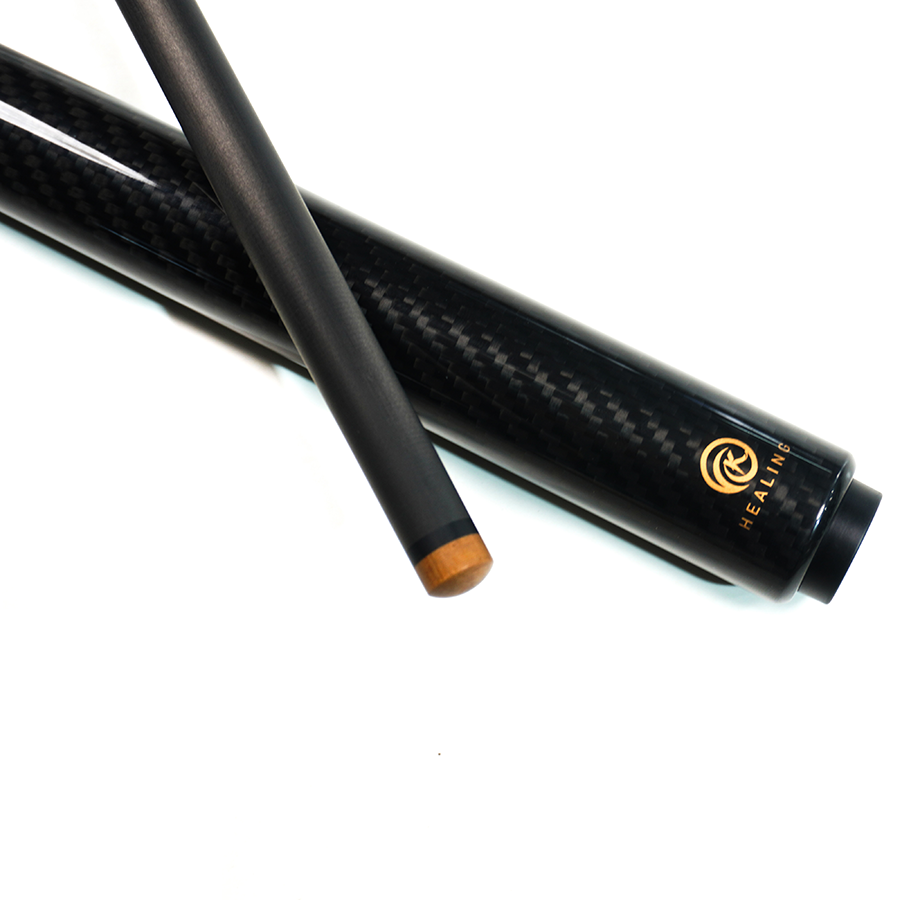 Carbon Fiber Break Jump Cue - 12.9mm Radial Uniloc and Black 3K Twill Glossy Finish