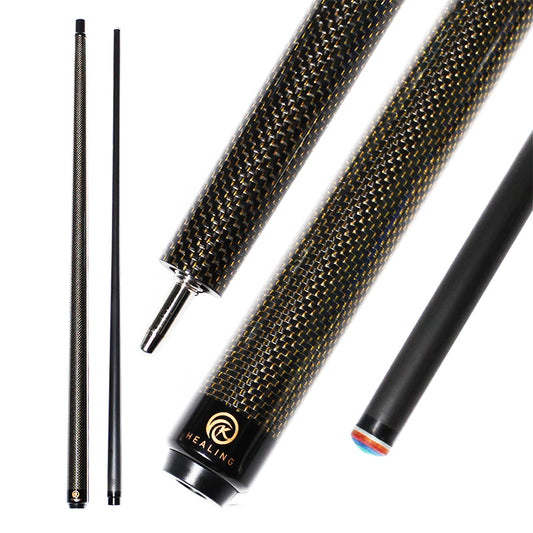 Billardqueue aus Kohlefaser – 12,4 mm Uniloc Gelb