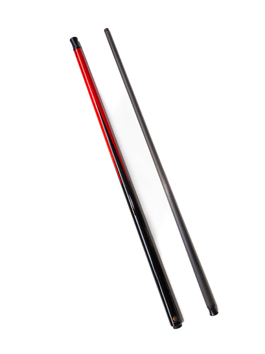 Break-Queue mit Carbon-Oberteil, Holzgriff und Uniloc-Verschluss – 12,9 mm