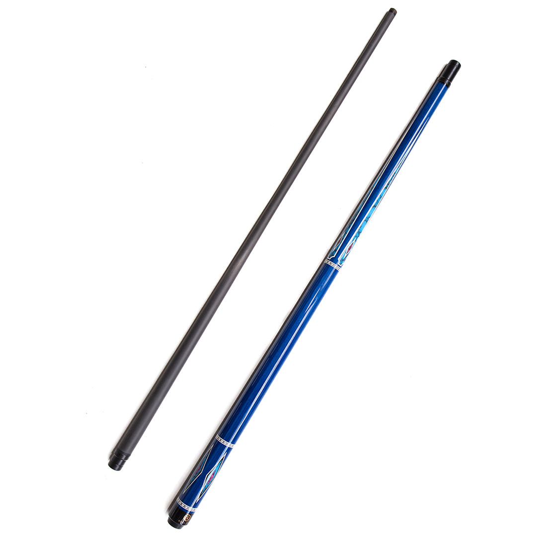 Pool Cue with Carbon Shaft Wood Butt - 12.4mm Radial