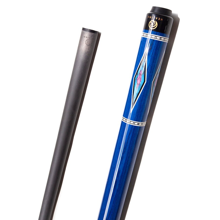 Pool Cue with Carbon Shaft Wood Butt - 12.4mm Radial