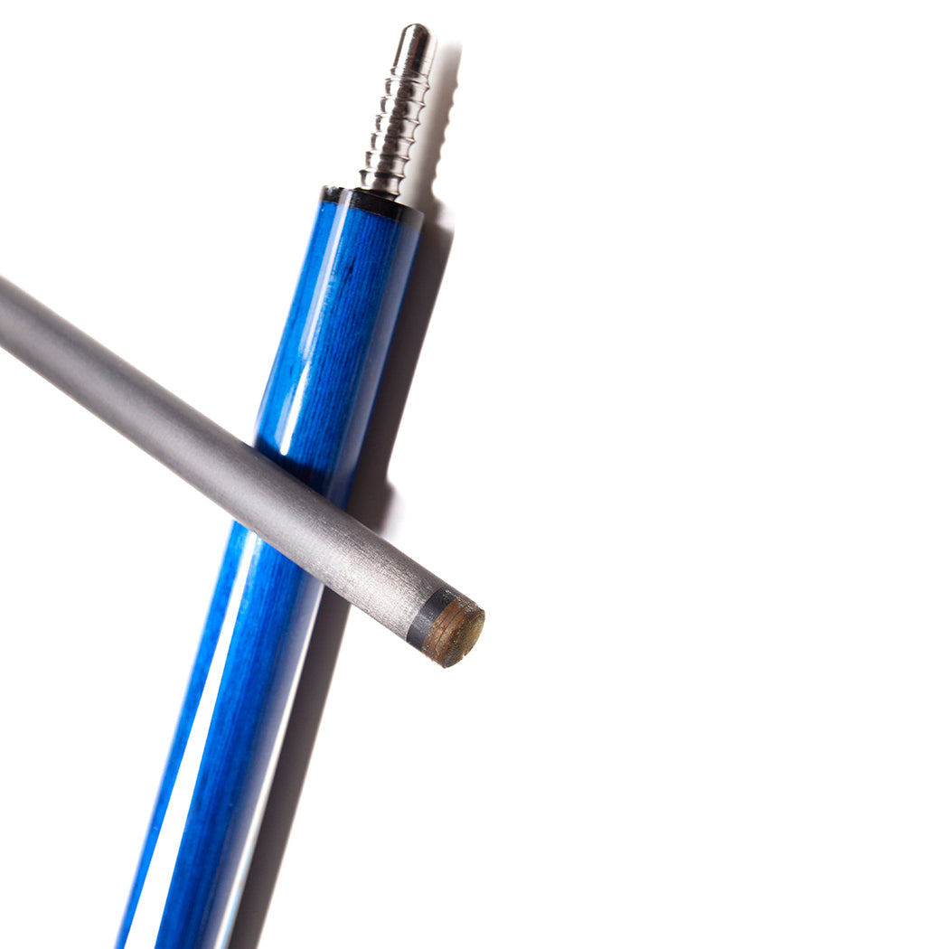 Pool Cue with Carbon Shaft Wood Butt - 12.4mm Radial