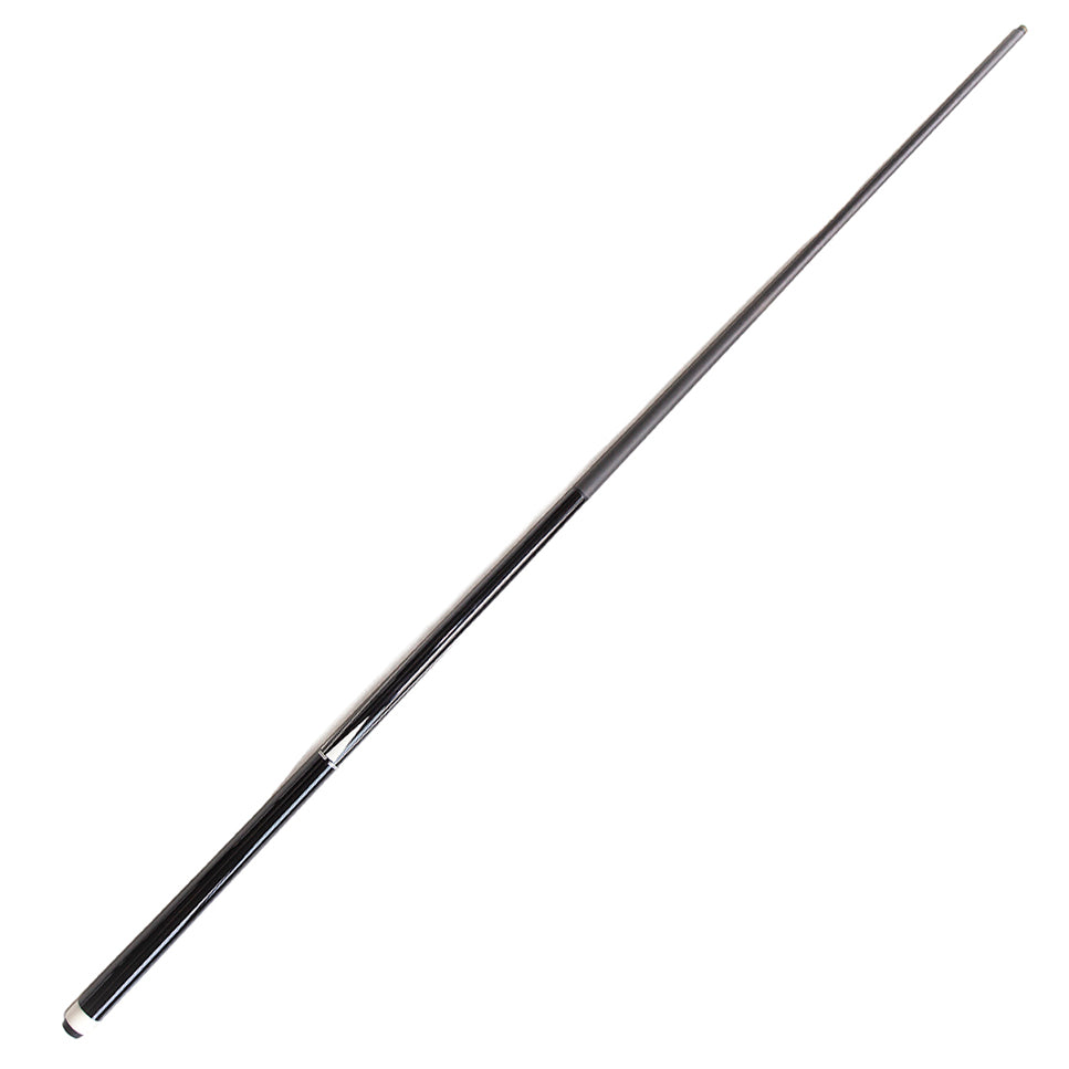 Pool Cue with Carbon Shaft Wood Butt - 12.4mm Radial Black
