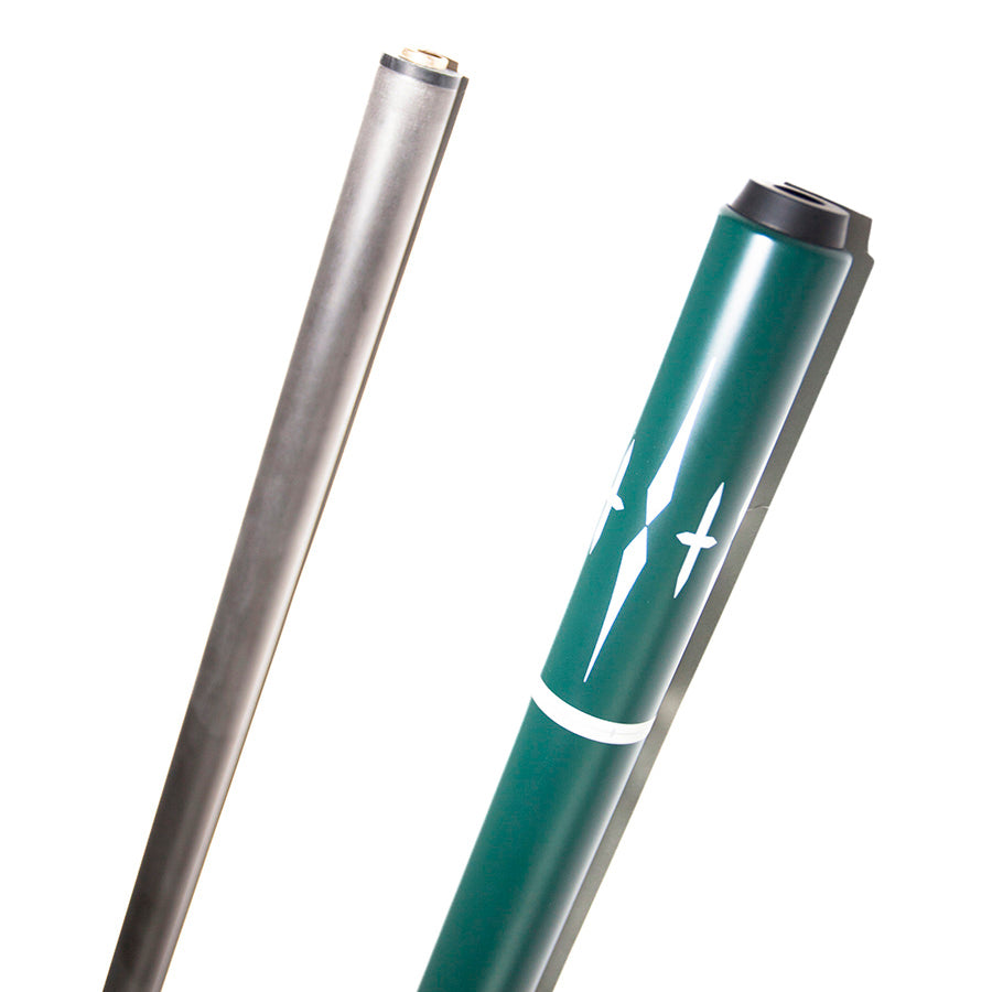 Carbon Fiber Pool Cue - 12.4mm Uni-loc Green