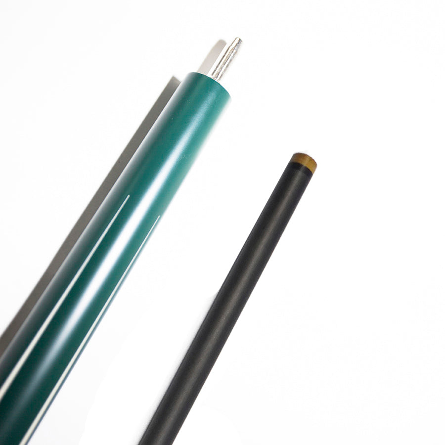 Billardqueue aus Kohlefaser – 12,4 mm Uniloc Grün