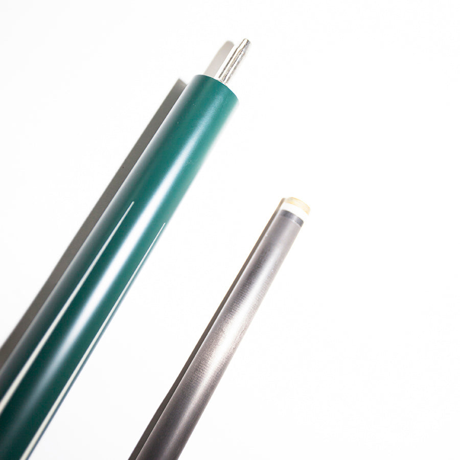 Carbon Fiber Pool Cue - 12.4mm Uni-loc Green