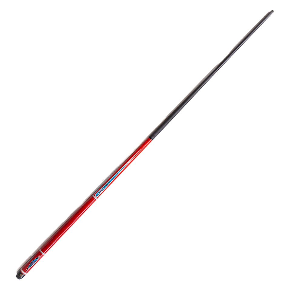 Pool Cue with Carbon Shaft Wood Butt - 12.4mm Radial