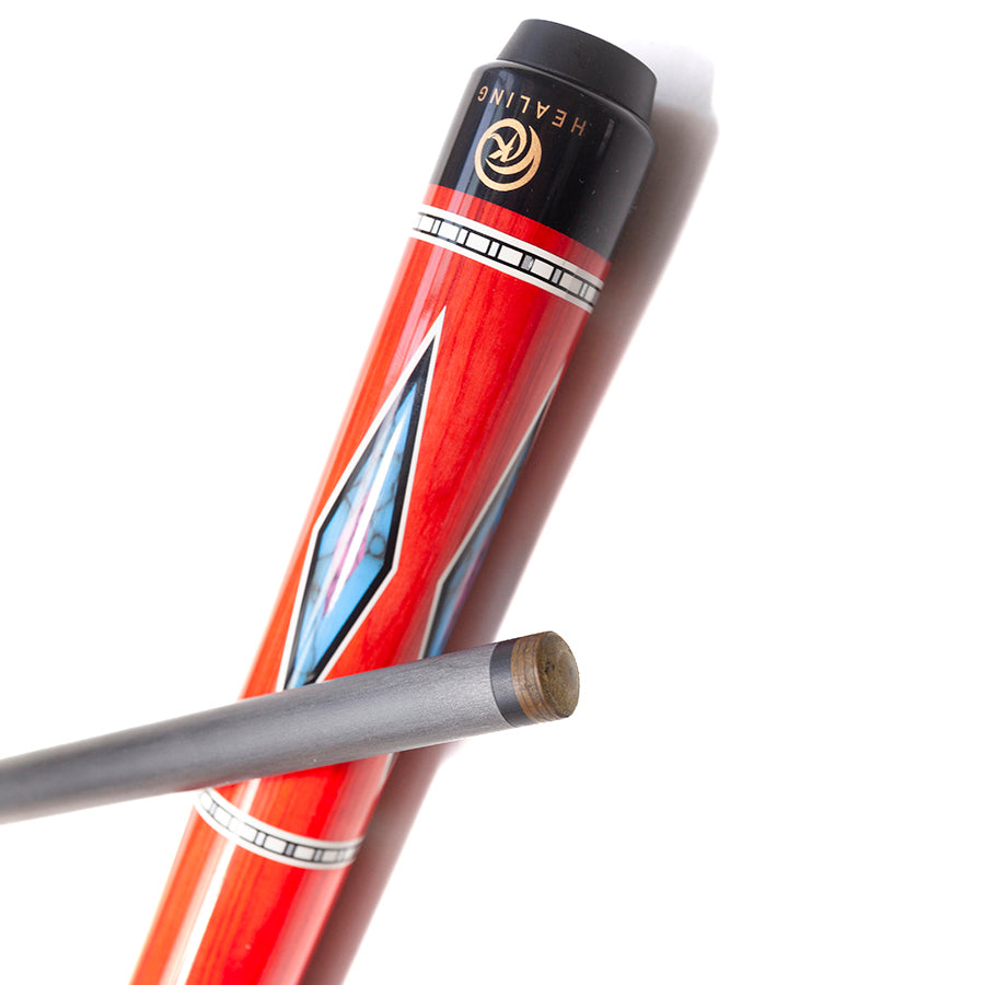 Pool Cue with Carbon Shaft Wood Butt - 12.4mm Radial