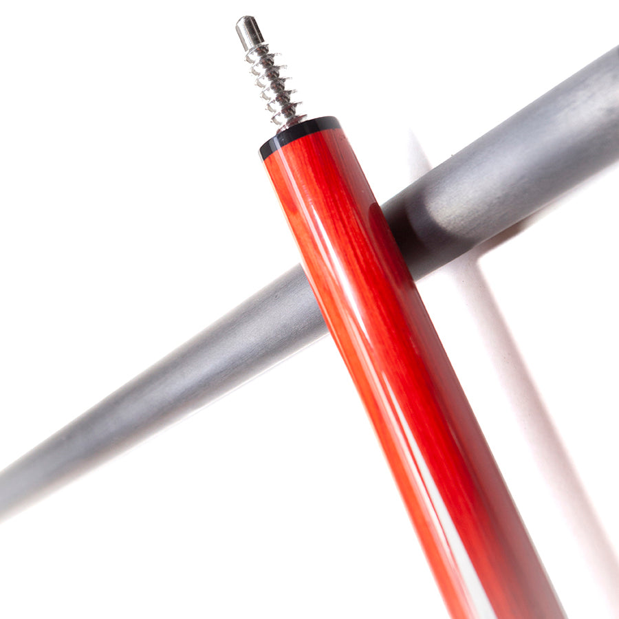 Pool Cue with Carbon Shaft Wood Butt - 12.4mm Radial