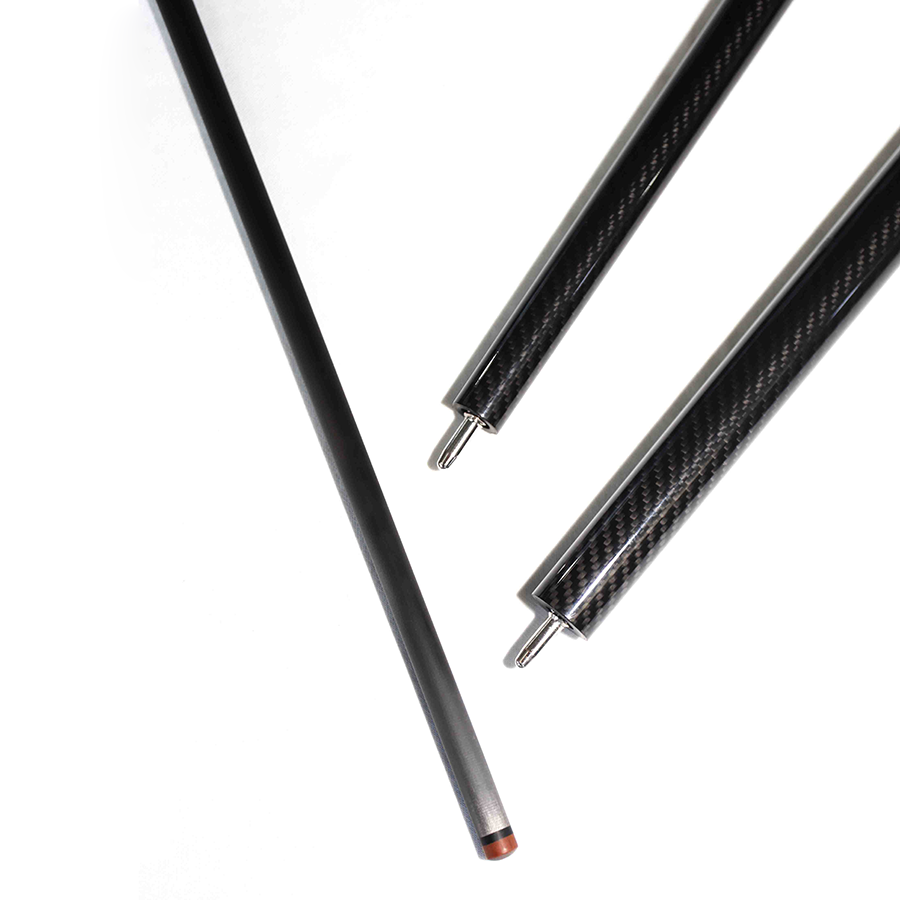 Carbon Fiber Break Jump Cue - Uniloc 12.9mm and Black 3K Twill Surface