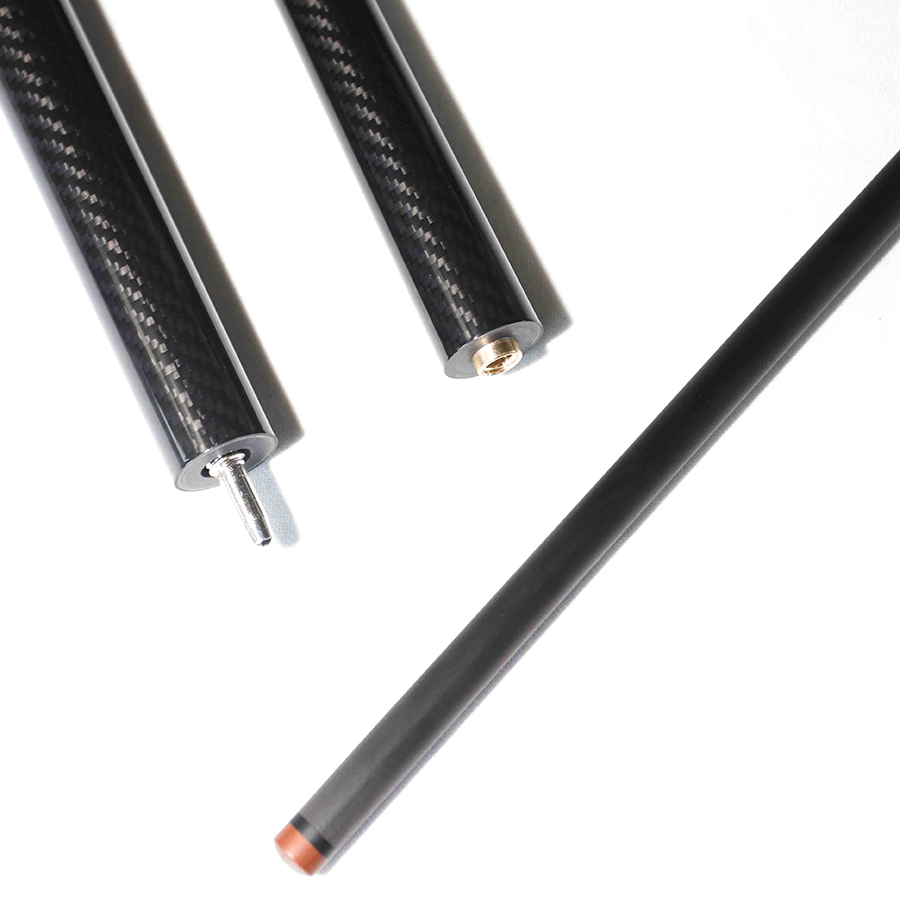Carbon Fiber Break Jump Cue - Uniloc 12.9mm and Black 3K Twill Surface