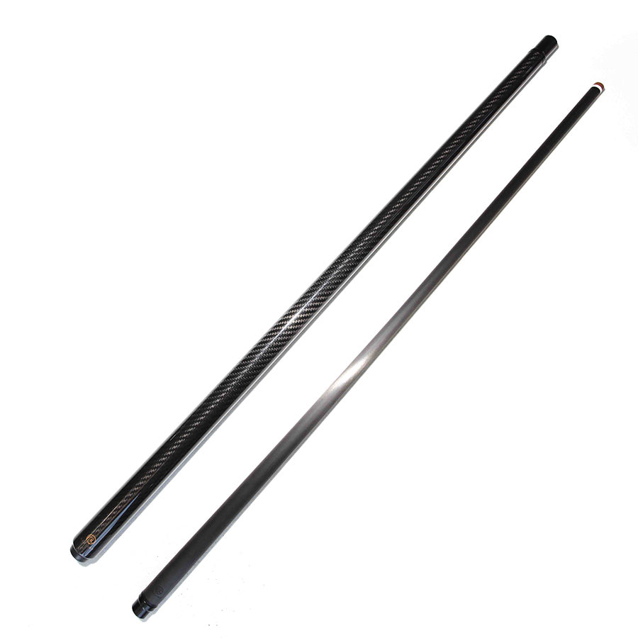 Carbon Fiber Pool Cue - 12.4mm Uniloc and Black 3K Twill UD Surface