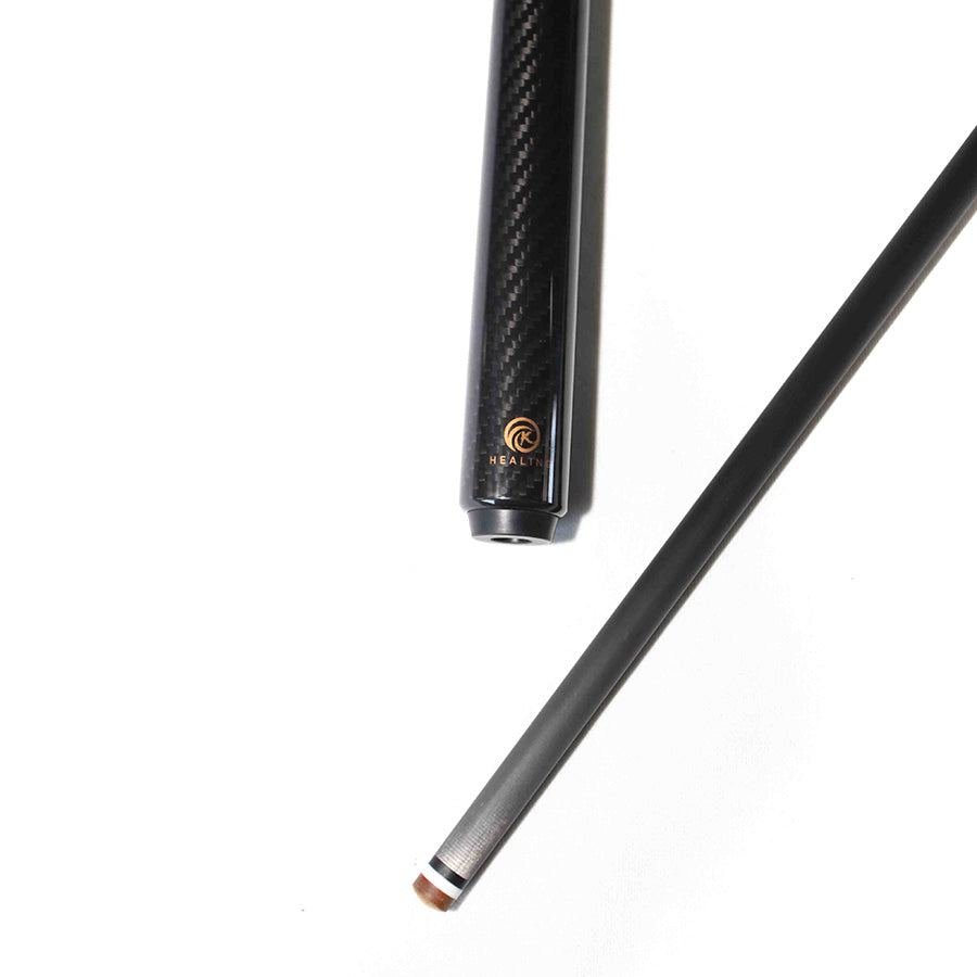Carbon Fiber Pool Cue - 12.4mm Uniloc and Black 3K Twill UD Surface