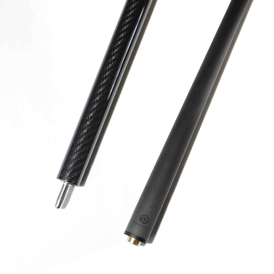 Carbon Fiber Pool Cue - 12.4mm Uniloc and Black 3K Twill UD Surface