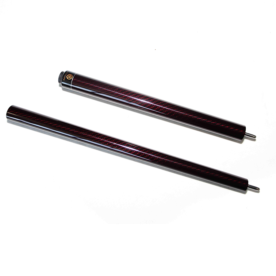 Carbon Fiber Break Jump Cue - 12.9mm Uniloc and 3K Twill Red Surface