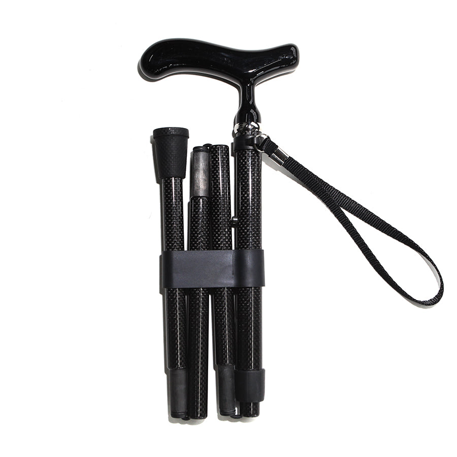 Folding Carbon Fiber Walking Cane - Adjustable and Ultralight