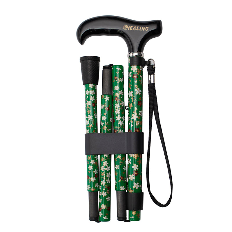 Ultralight Folding Carbon Fiber Walking Cane - Adjustable Height