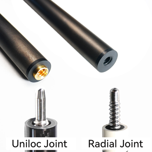 Carbon Fiber Shaft Uniloc Style, 5/16x14 or radial - 12.4mm 29"