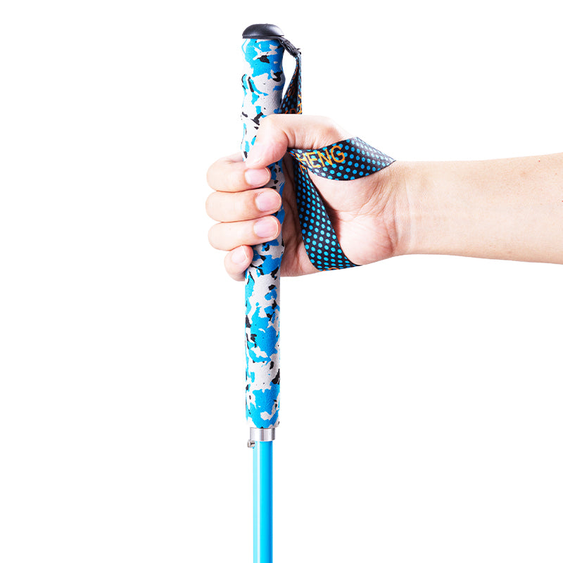Carbon Fiber Colorful Trekking Poles - Folding and Ultralight