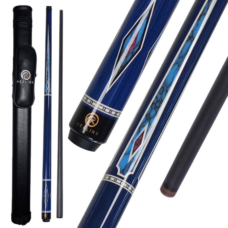 Pool Cue with Carbon Shaft Wood Butt - 12.4mm Radial