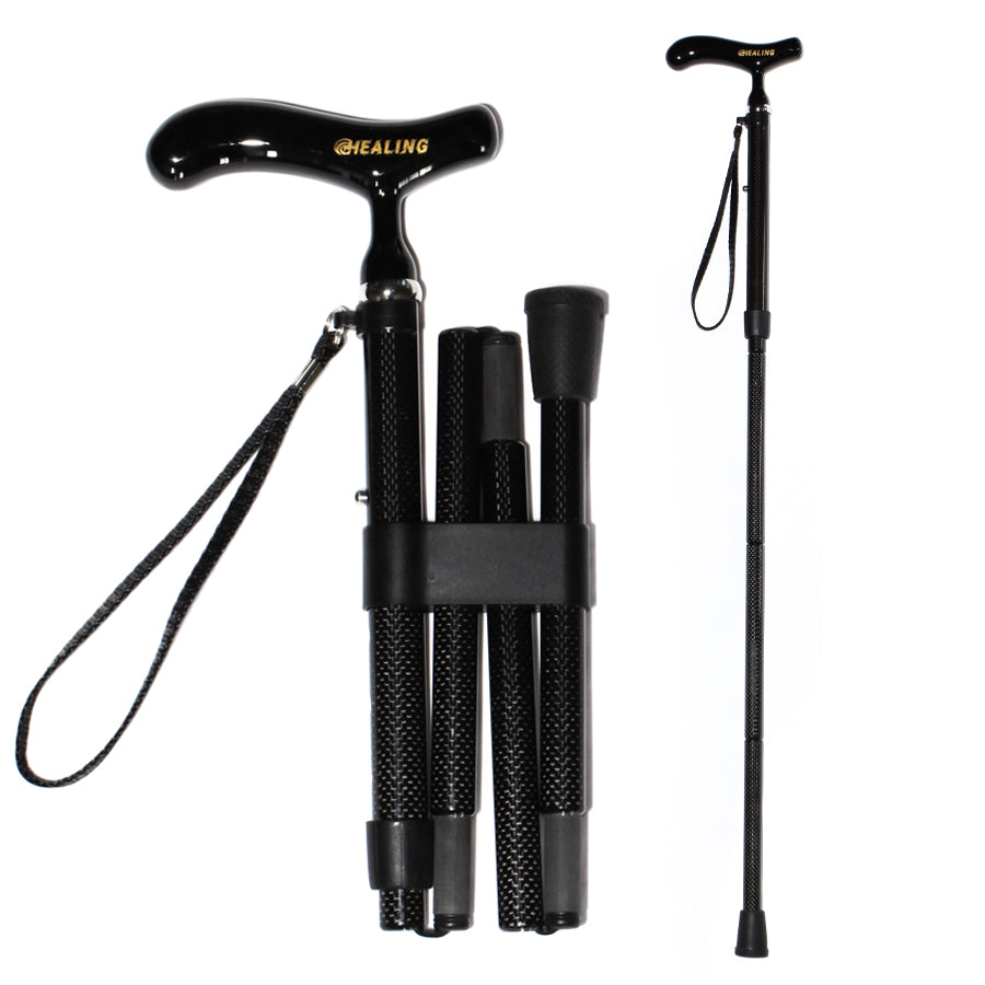 Folding Carbon Fiber Walking Cane - Adjustable and Ultralight