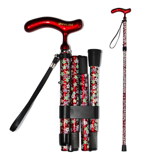 Faltbarer Gehstock aus Kohlefaser – verstellbar und ultraleicht