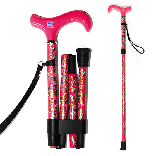 Faltbarer Gehstock aus Kohlefaser – verstellbar und ultraleicht